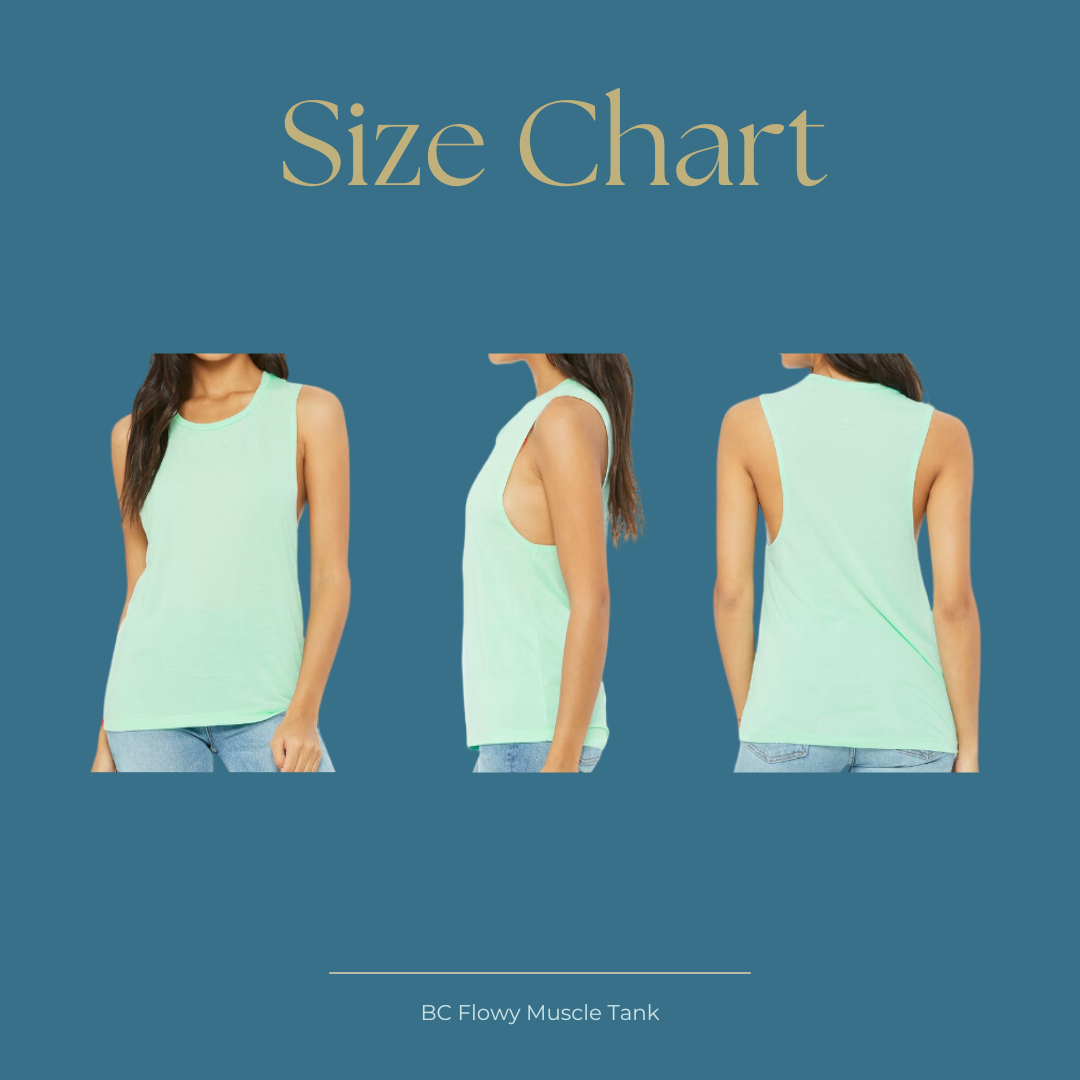 CND Teal+Blue Logo Ladies' Flowy Muscle Tank