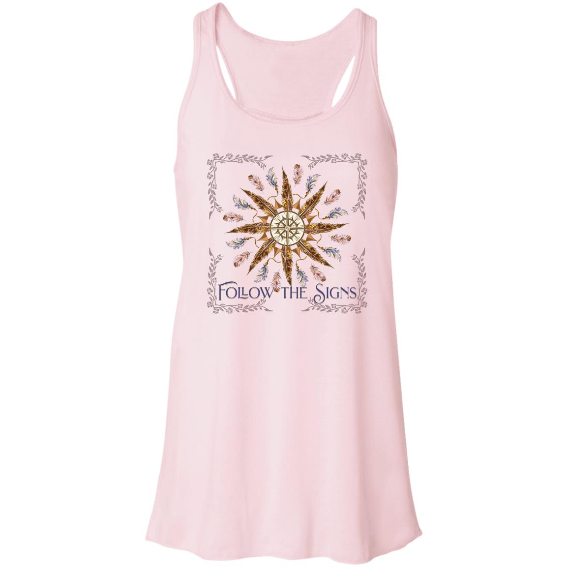 Follow the Signs Flowy Racerback Tank