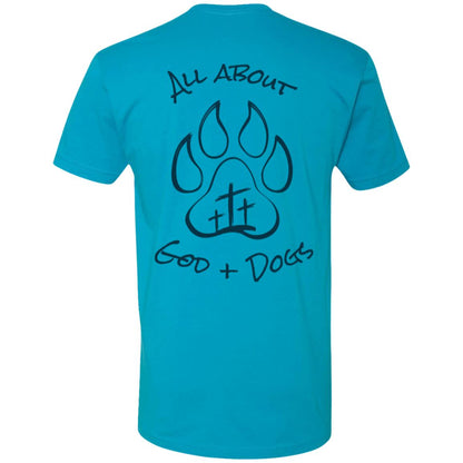 God+Dogs Men's Fit Tee (Blue Design)