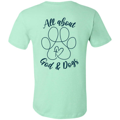 God+Dogs Unisex Fit Tee (Back Print-Blue)