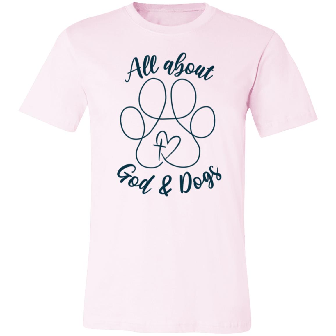 God+Dogs Unisex Fit Tee (Front Print-Blue)