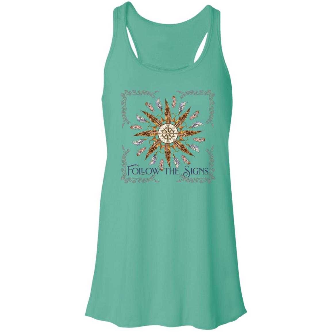 Follow the Signs Flowy Racerback Tank