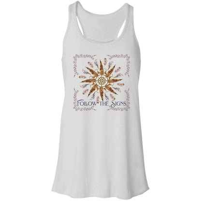 Follow the Signs Flowy Racerback Tank