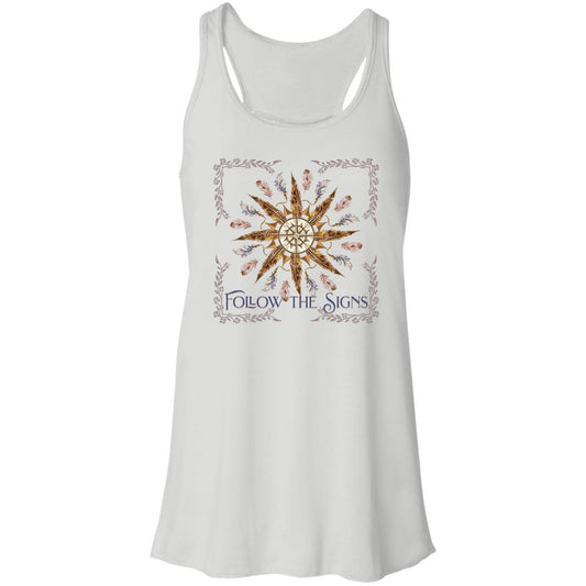 Follow the Signs Flowy Racerback Tank