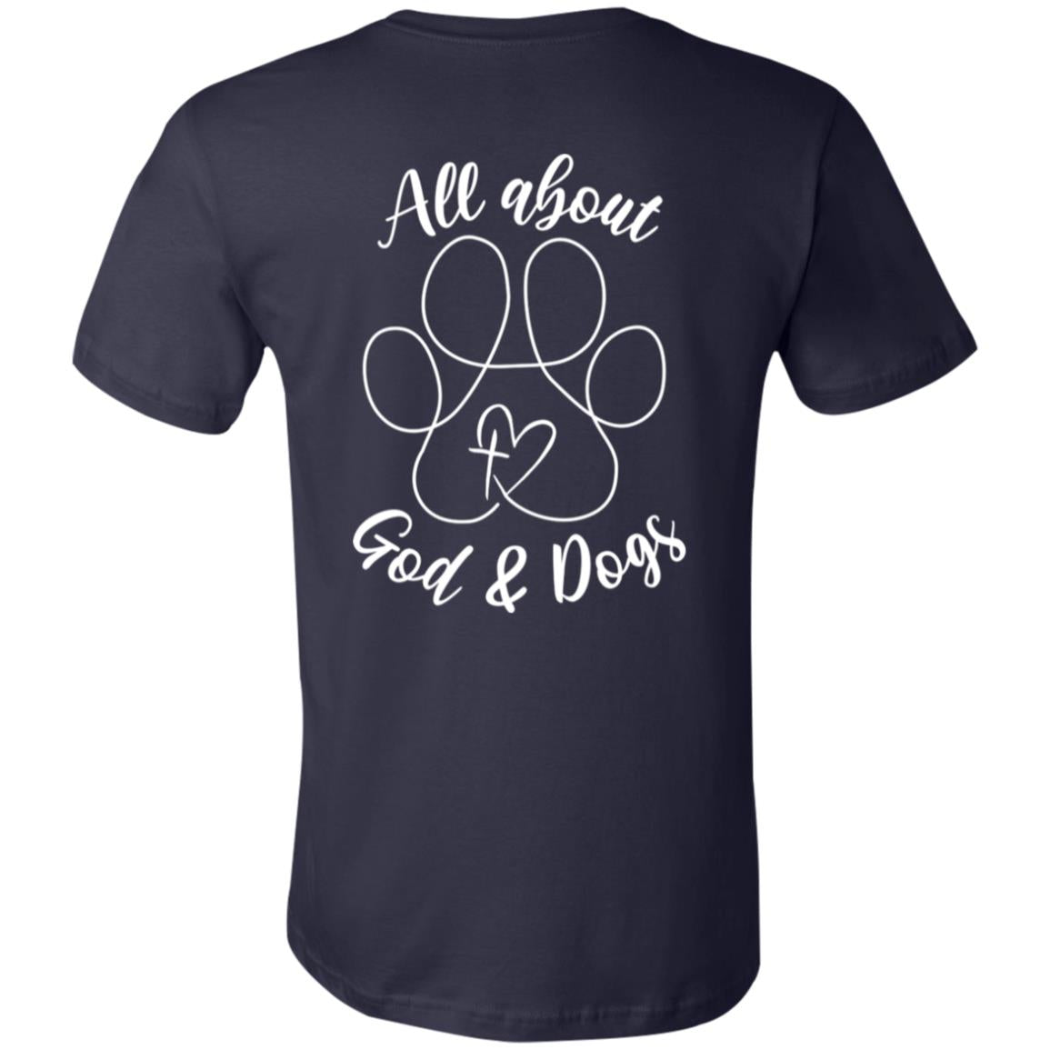 God+Dogs Unisex Fit Tee (Back Print-White)