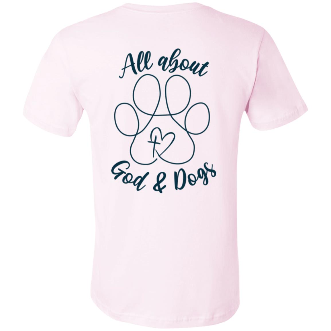 God+Dogs Unisex Fit Tee (Back Print-Blue)