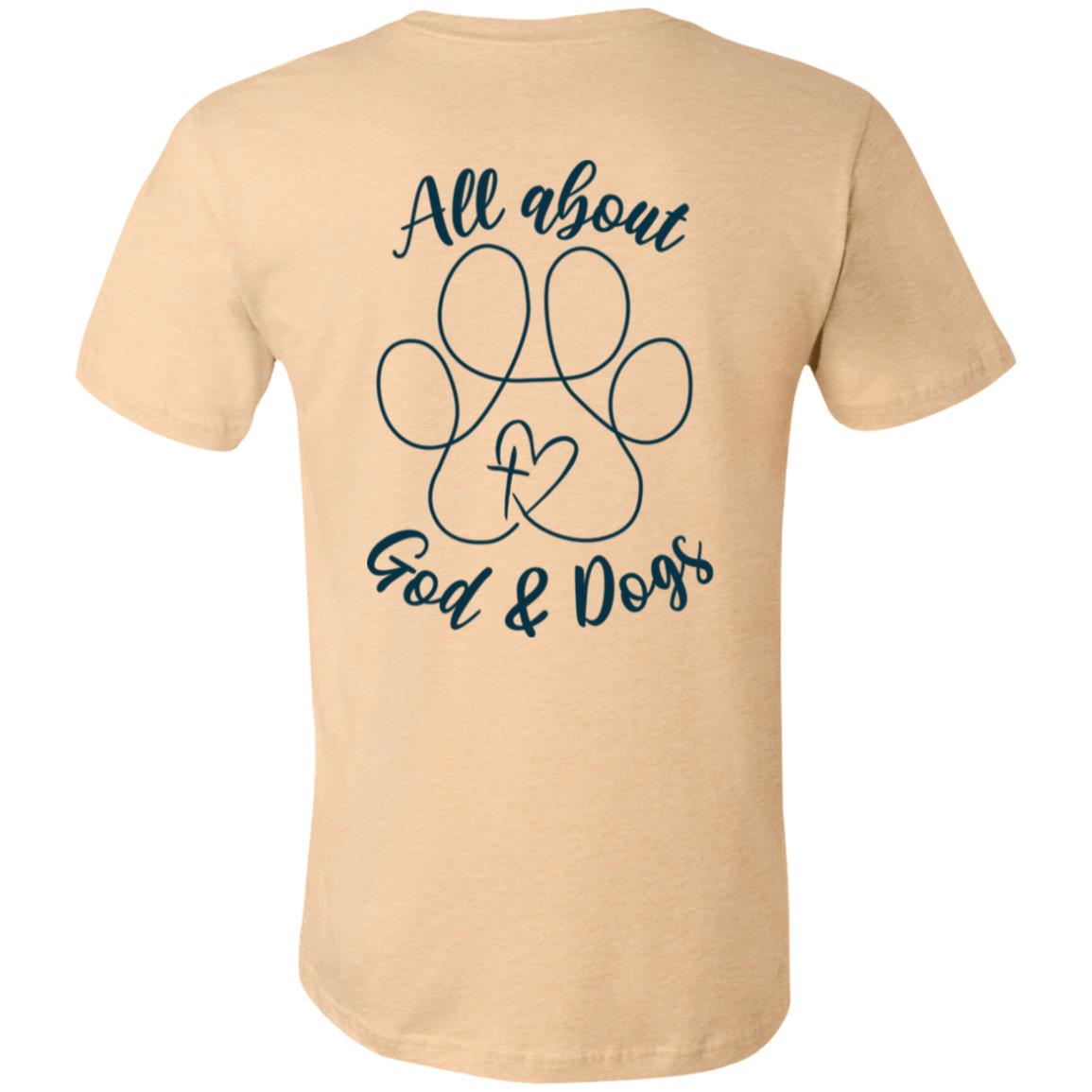 God+Dogs Unisex Fit Tee (Back Print-Blue)