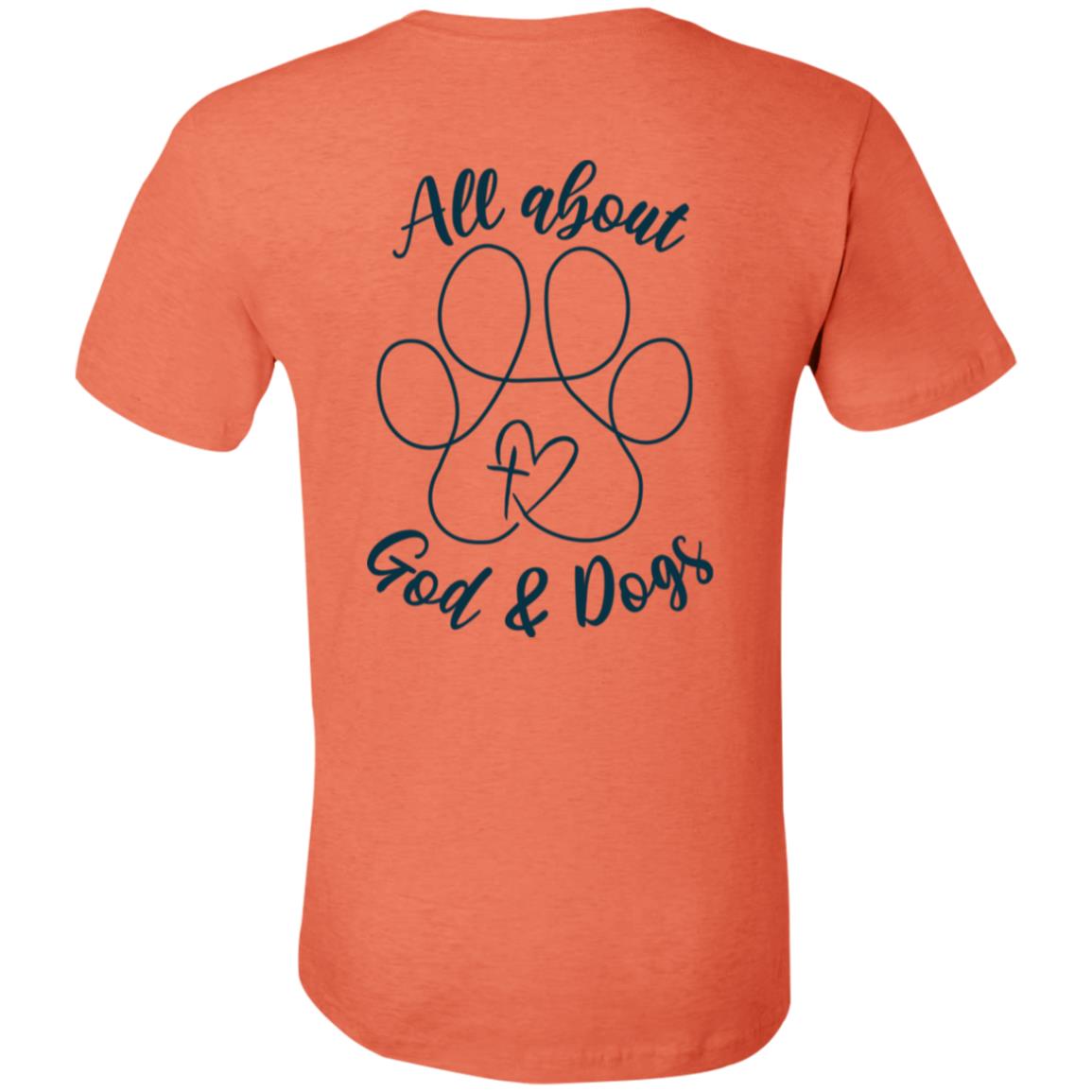 God+Dogs Unisex Fit Tee (Back Print-Blue)