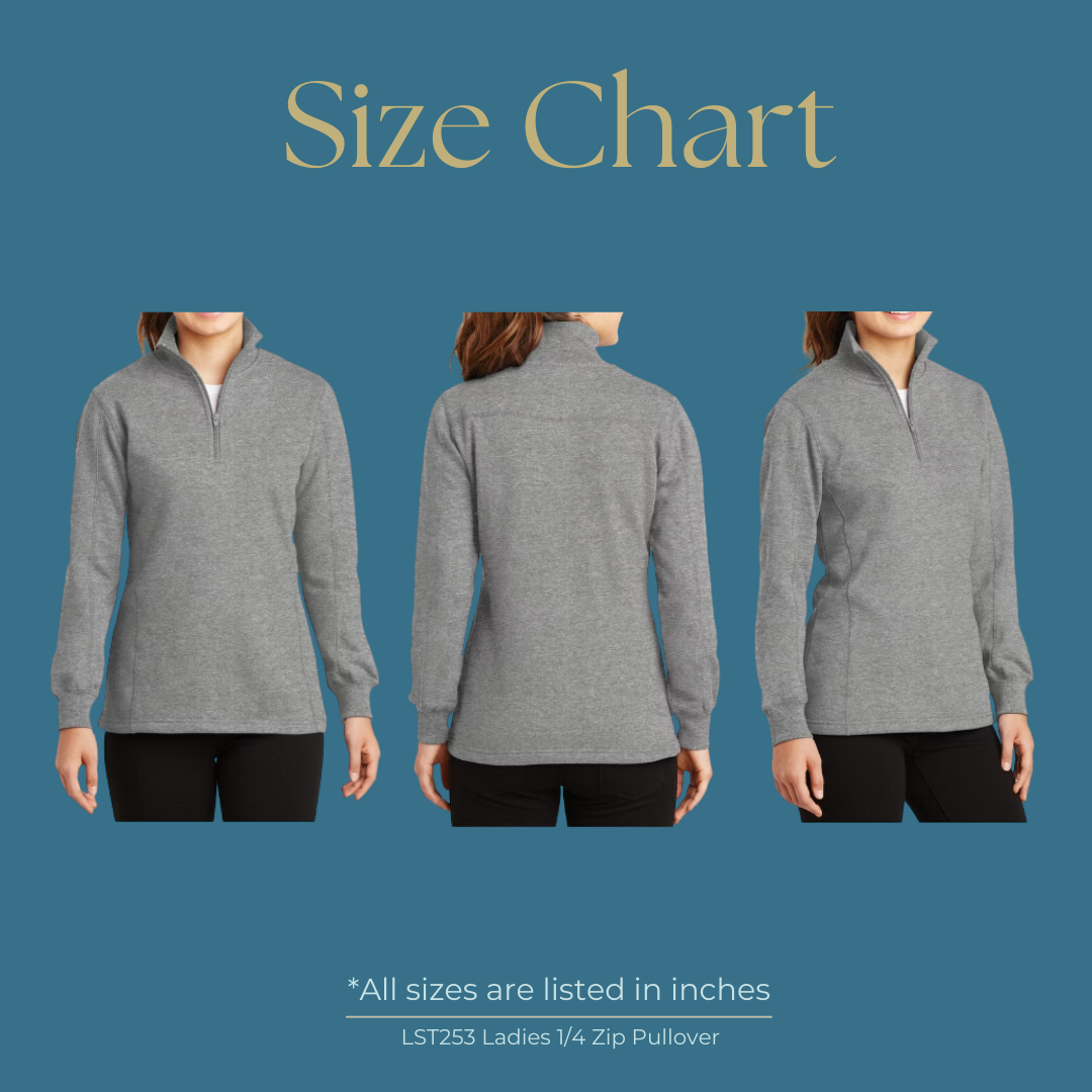 CND Ladies 1/4 Zip Pullover Sweatshirt