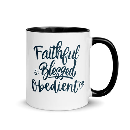 Faithful Blessed + Obedient Color Mug