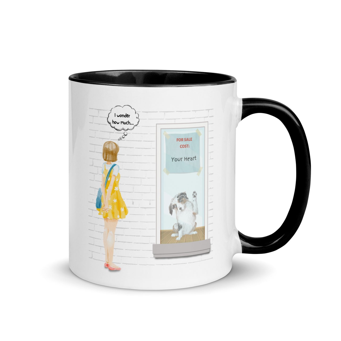 Dog in the Window Color Mug