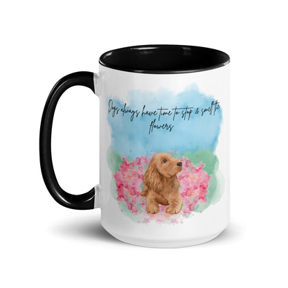 Smell The Flowers Color Mug