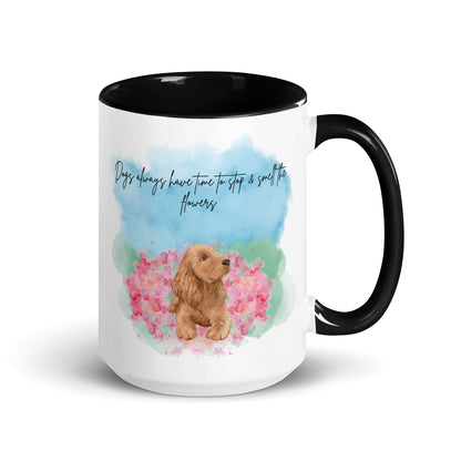 Smell The Flowers Color Mug