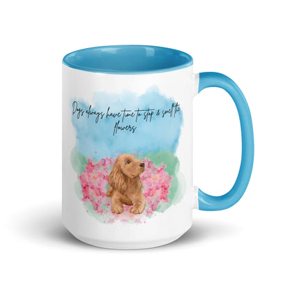 Smell The Flowers Color Mug