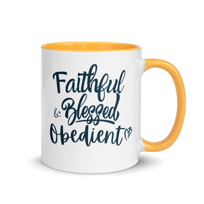 Faithful Blessed + Obedient Color Mug