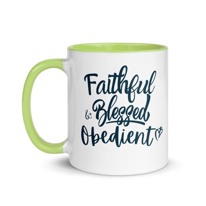 Faithful Blessed + Obedient Color Mug