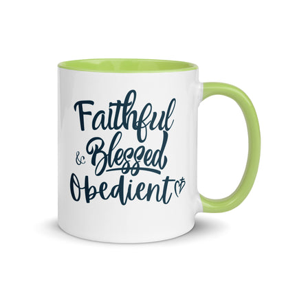 Faithful Blessed + Obedient Color Mug