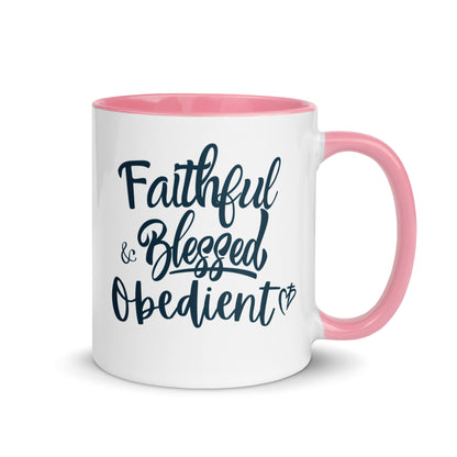 Faithful Blessed + Obedient Color Mug