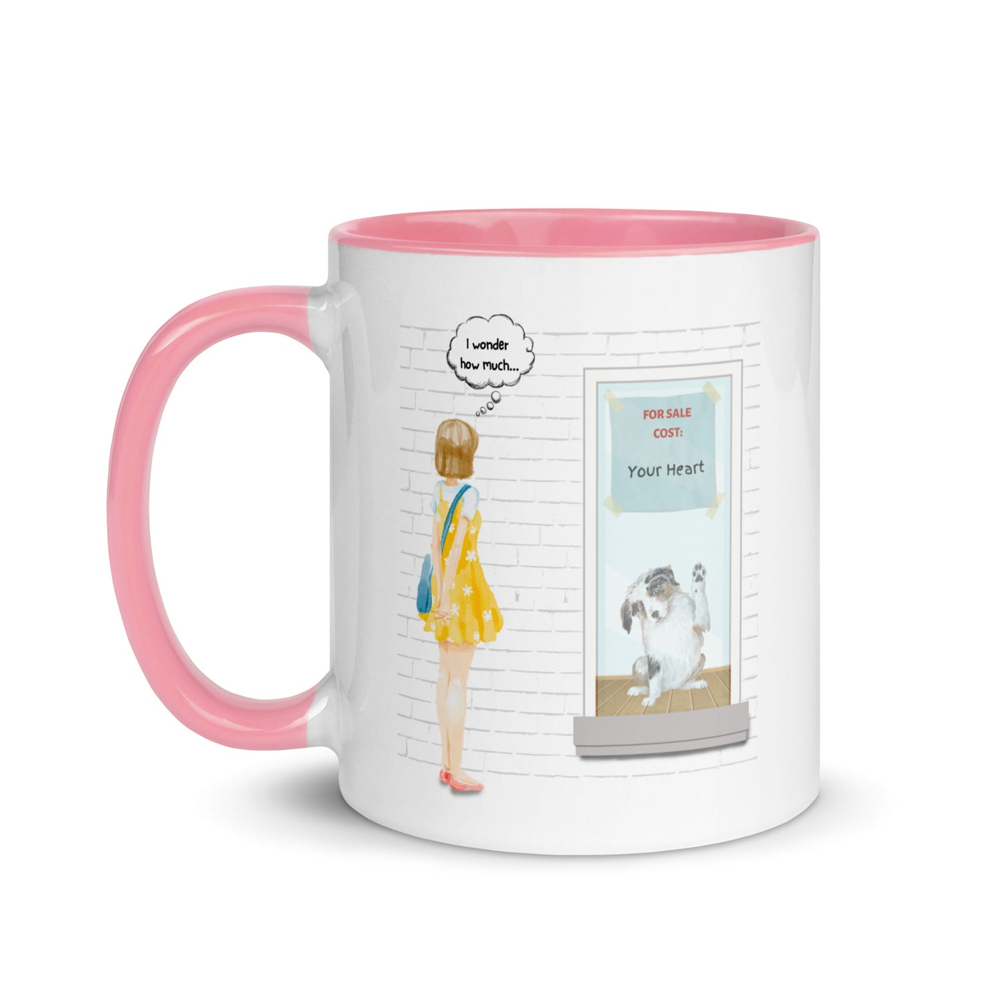 Dog in the Window Color Mug