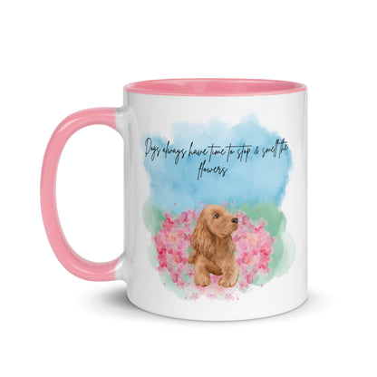 Smell The Flowers Color Mug