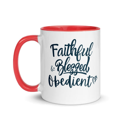 Faithful Blessed + Obedient Color Mug