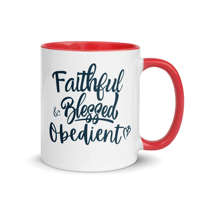 Faithful Blessed + Obedient Color Mug