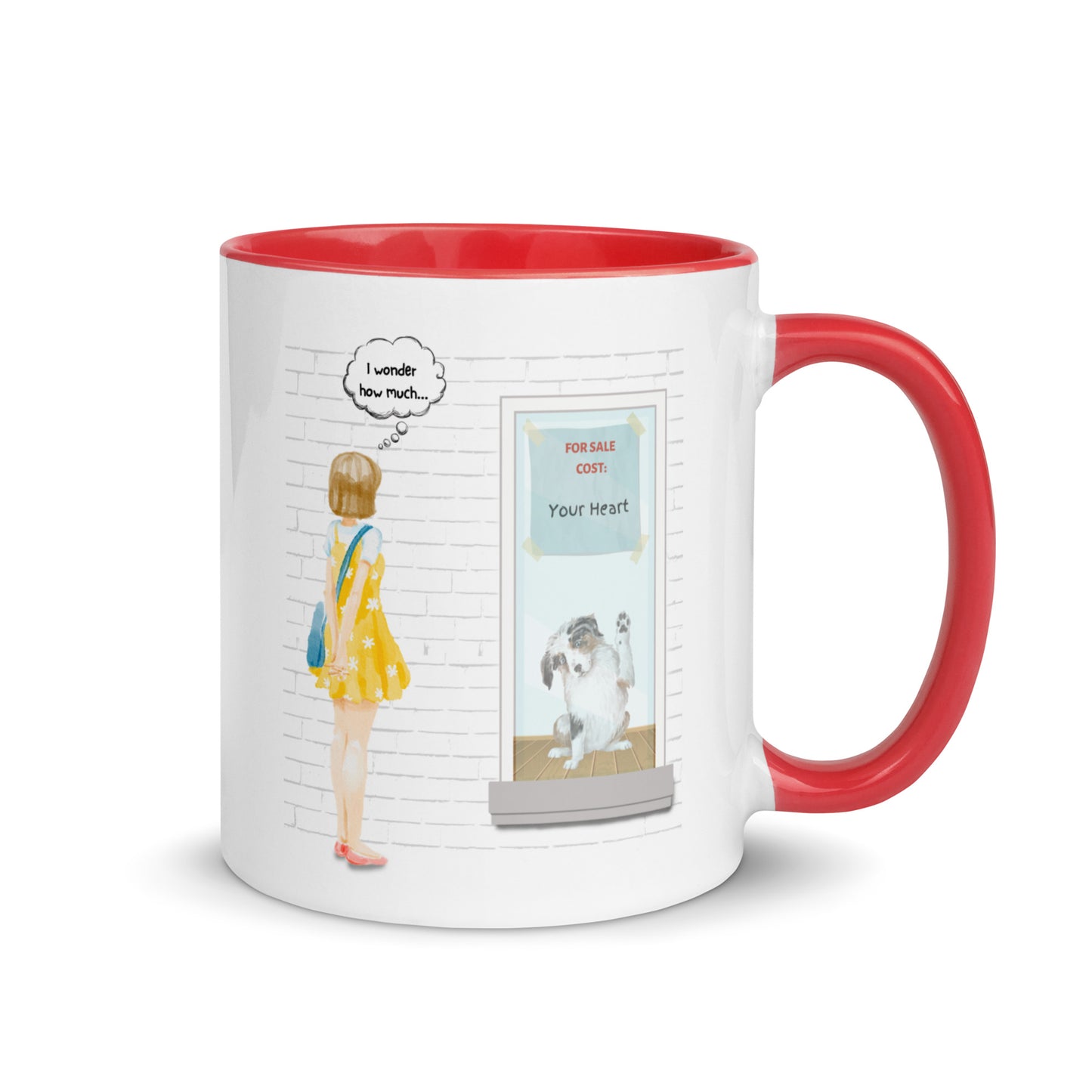 Dog in the Window Color Mug