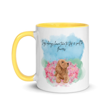 Smell The Flowers Color Mug