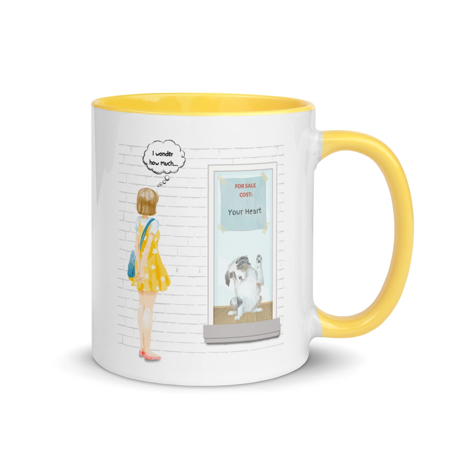 Dog in the Window Color Mug