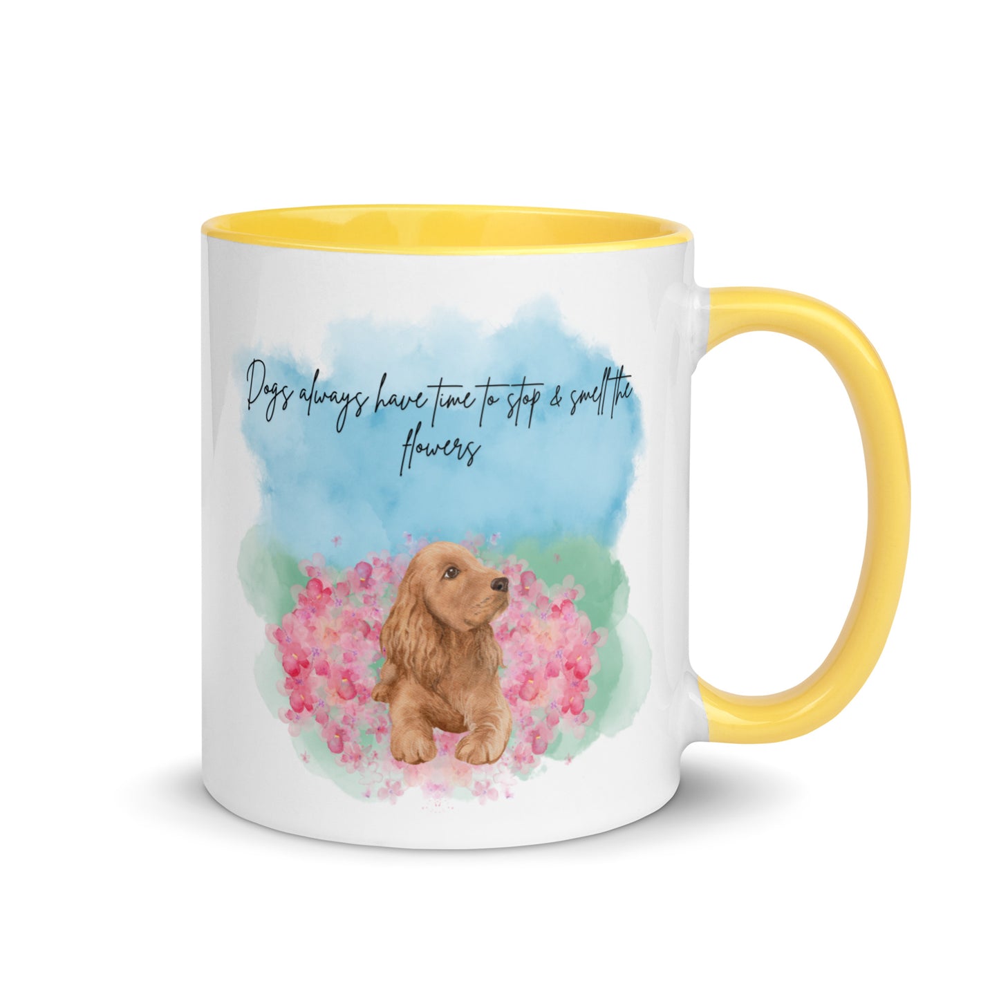 Smell The Flowers Color Mug