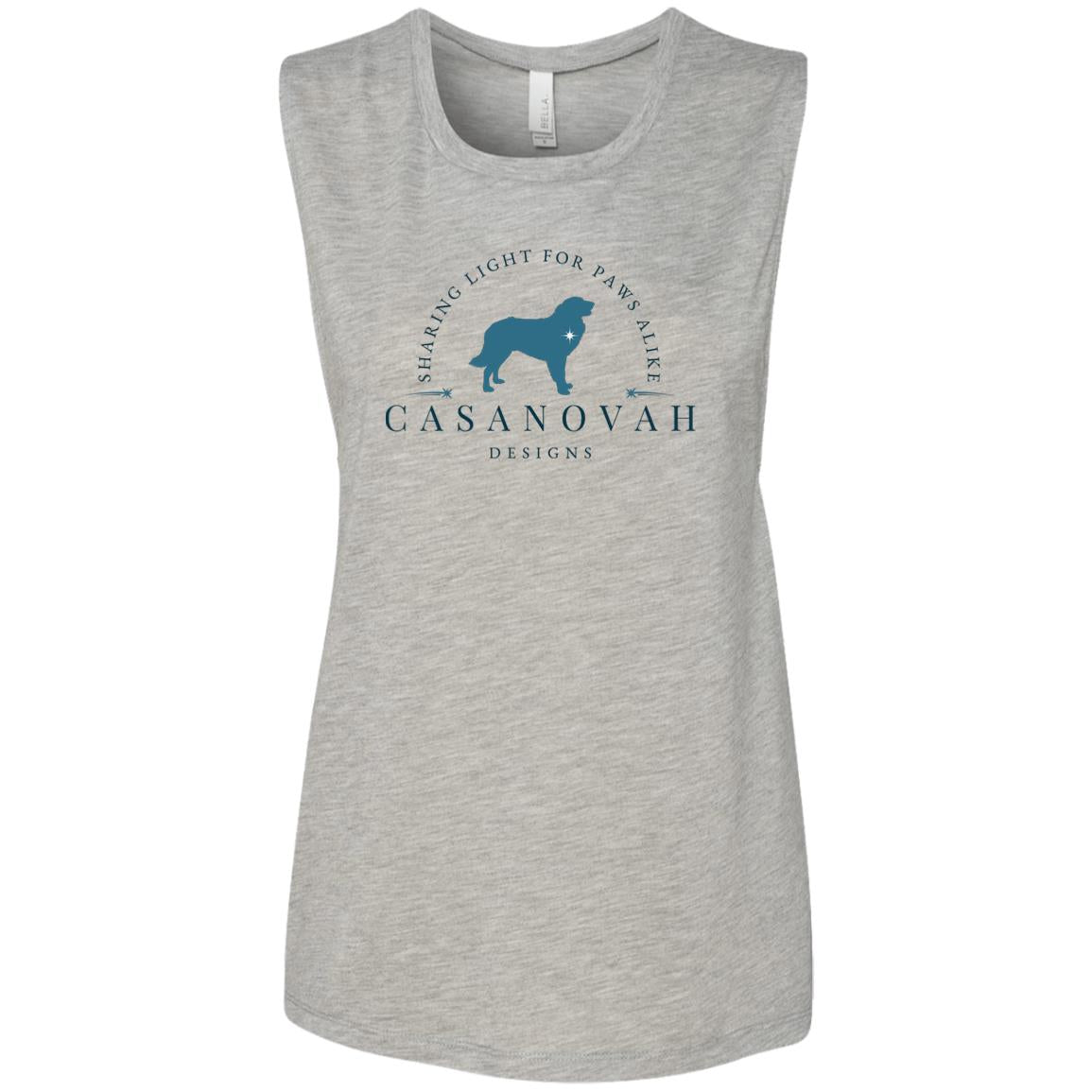 CND Teal+Blue Logo Ladies' Flowy Muscle Tank