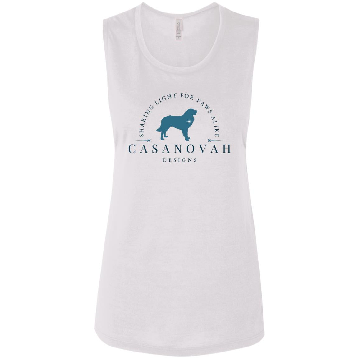 CND Teal+Blue Logo Ladies' Flowy Muscle Tank