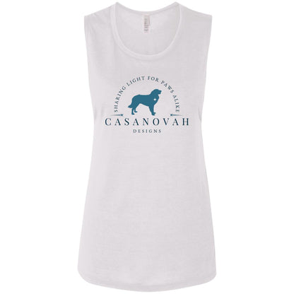 CND Teal+Blue Logo Ladies' Flowy Muscle Tank