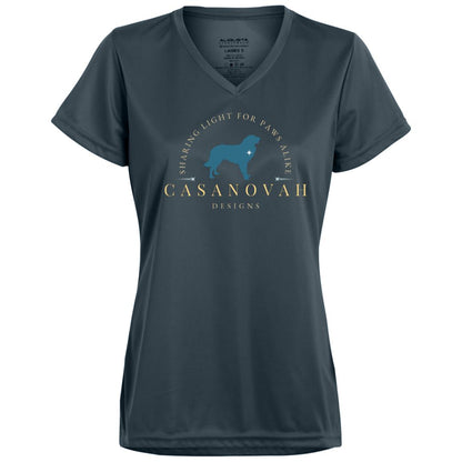 CND Gold+Teal Large Logo Moisture-Wicking Tee