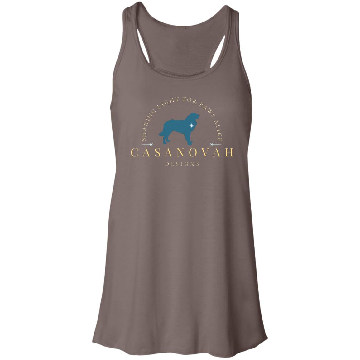 CND Gold+Teal Logo Flowy Racerback Tank