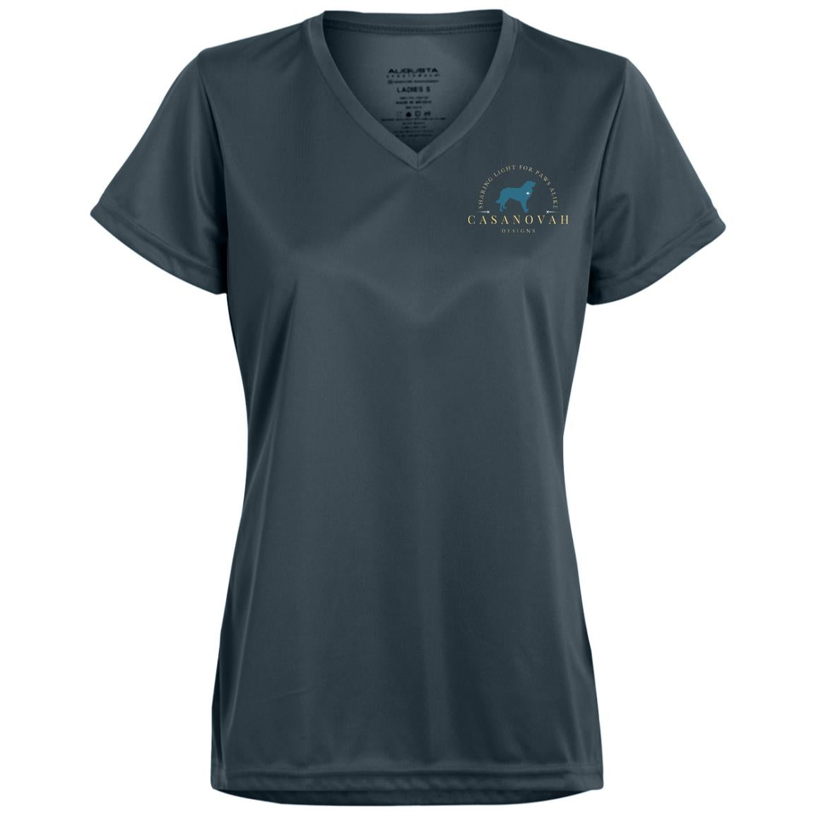 CND Gold+Teal Small Logo Moisture-Wicking Tee