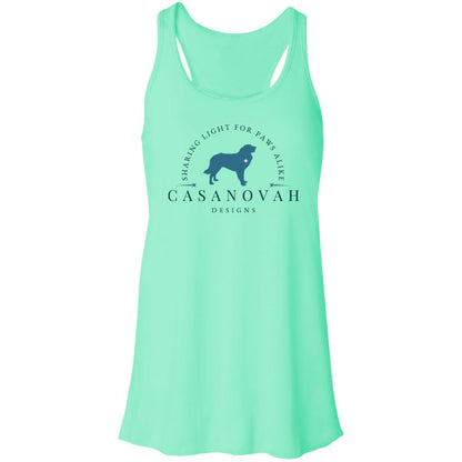 CND Teal+Blue Logo Flowy Racerback Tank