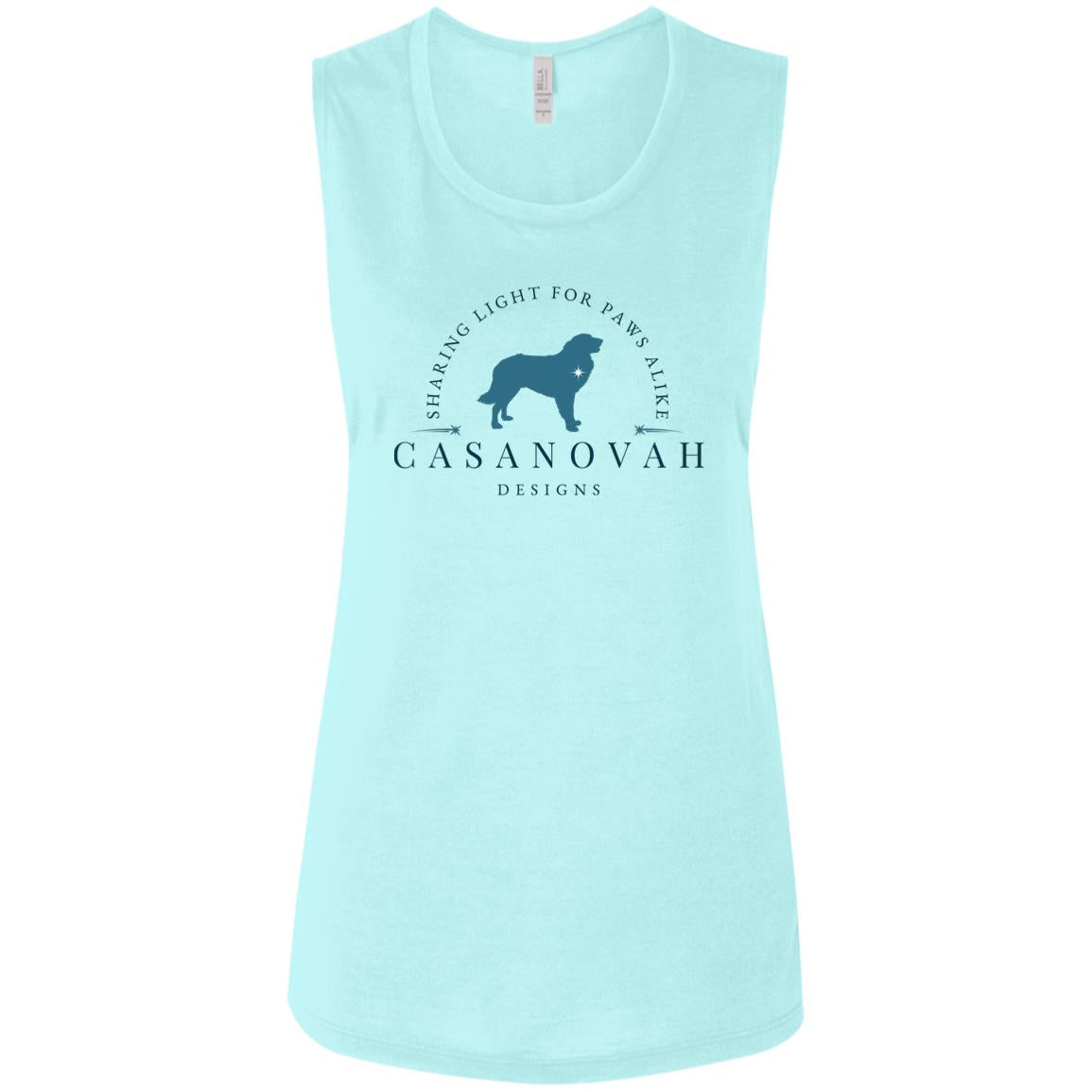 CND Teal+Blue Logo Ladies' Flowy Muscle Tank