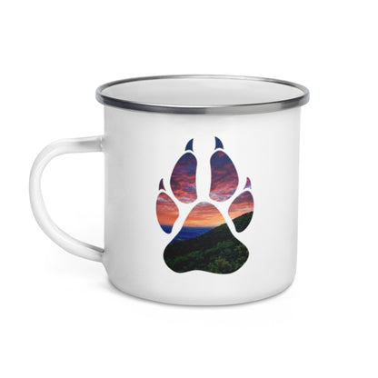 Paw Mountain Enamel Mug