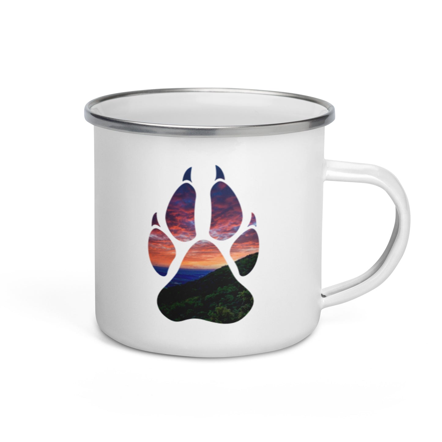 Paw Mountain Enamel Mug