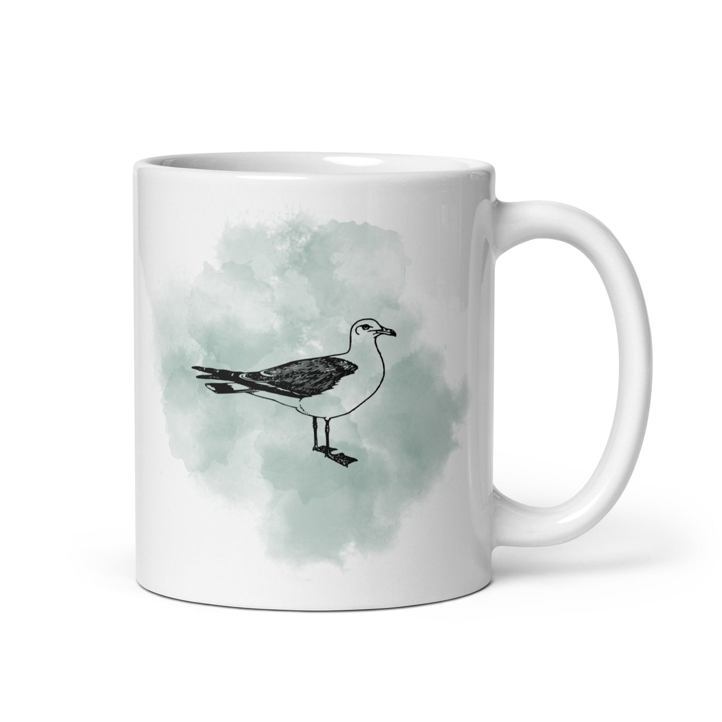 Watercolor Sea Birds Mug